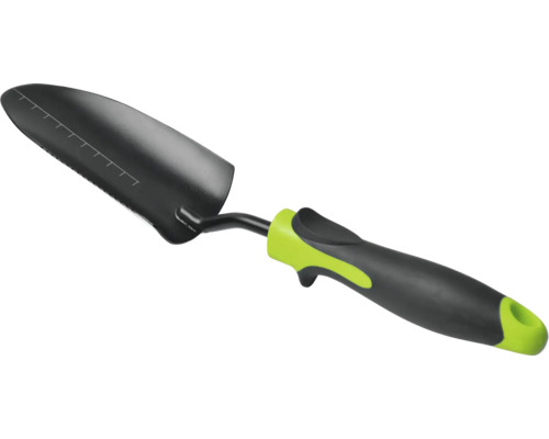 Zahradní lopatka s měřicí stupnicí a ergonomickou rukojetí