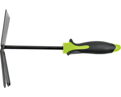 Kombinovaná motyka s trojzubým hráběm pro zahradní práce
