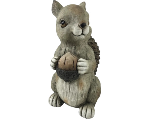 Dekorativní figurka Lafiora veverka 19,5 x 19 x 34 cm Dekorativní figurka veverky z kameniny s ořechem do zahrady