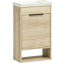 Skříňka pod umyvadlo se zásuvkou a otevřenou přihrádkou