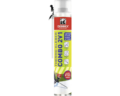 Montážní pěna Den Braven Thermokleber Combo 2v1 750 ml Debbex Thermo Kleber Combo 2v1 dóza
