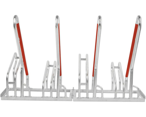 Kovový stojan na kola s několika místy