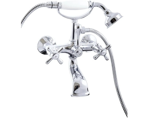 Vanová baterie s ruční sprchou pro montáž na stěnu