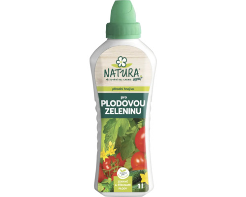 Natura tekuté hnojivo na plodovou zeleninu v jednolitrové lahvi