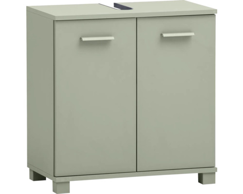 Skříňka pod umyvadlo Möbelpartner Mono pistáciová 59,8 x 62,4 x 32,6 cm Skříňka pod umyvadlo se dvěma dvířky