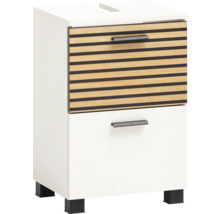 Skříňka pod umyvadlo se dvěma zásuvkami a nožičkami