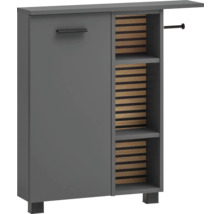 Skříňka na boty s dvířky, policemi a věšákem