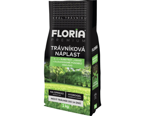Floria Premium travníková náplast, 1 kg, pro opravu trávníků