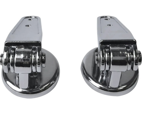 Dva kovové záchodové panty