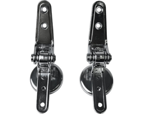 Dva kovové panty záchodového sedátka