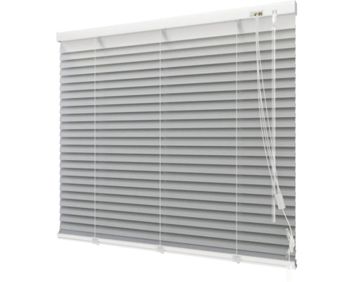 Hliníková žaluzie SOLUNA Dim-Out stříbrná 40x170 cm, + 20 % více lamel k zatemnění Žaluzie s vodorovnými lamelami a ovládacími šňůrami pro regulaci světla