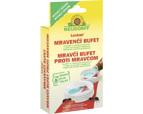 Neudorff Loxiran Mravenčí bufet pro boj s mravenci ve vnitřních i venkovních prostorách