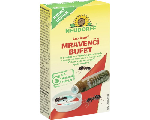 Balení přípravku Neudorff Loxiran mravenčí bufet pro hubení mravenců