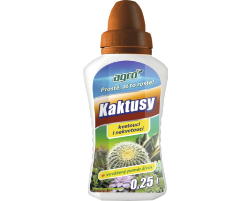 Hnojivo pro kaktusy v 0,25litrové lahvi