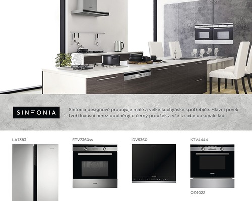 Kuchyňská scéna s vestavnými spotřebiči a kuchyňským nábytkem