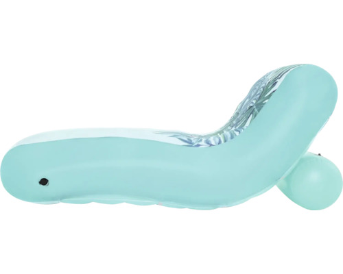 Nafukovací křeslo s opěradlem a květinovým vzorem