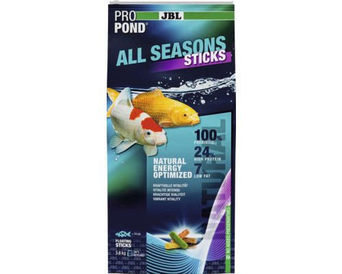 JBL Pro Pond All Seasons Sticks krmivo pro ryby v 5,8 kilogramovém pytli