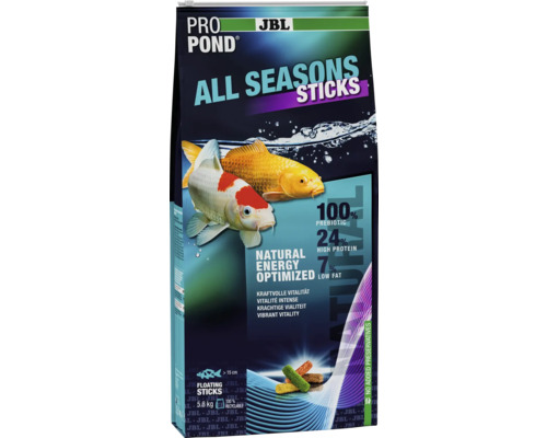 JBL Pro Pond All Seasons Sticks krmivo pro ryby v 5,8 kilogramovém balení