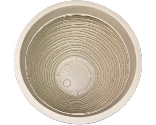 Květináč z bioplastu, pohled shora