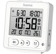 Rádiem řízený budík Hama s digitálním zobrazením času, data a teploty