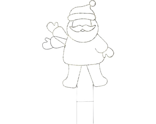 Světelná figurka Santa Clause pro venkovní dekoraci