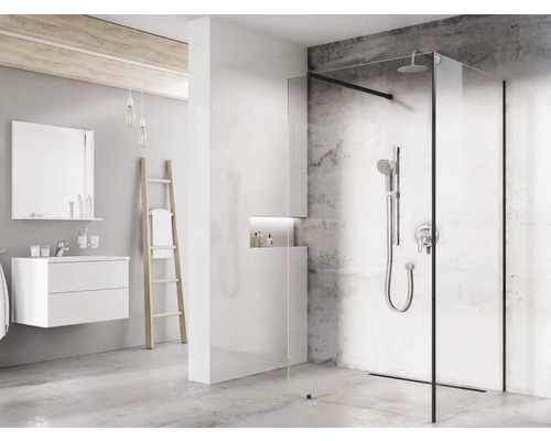 Walk In RAVAK Walk-In Corner Set 110 x 80 cm barva rámu černá dekor skla čiré sklo GW1CD430SZ1 Walk In RAVAK Walk-In Corner Set 110 x 80 cm barva rámu černá dekor skla čiré sklo GW1CD430SZ1