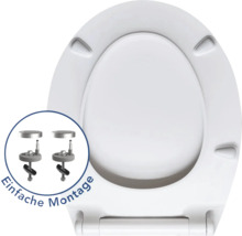 Plastové záchodové prkénko se snadnou montáží