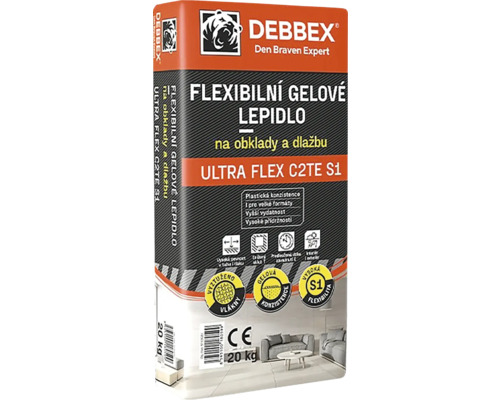 Flexibilní lepidlo Den Braven Gel Ultra Flex C2TE S1 20 kg Debbex flexibilní gelové lepidlo Ultra Flex C2TE S1, 20 kilogramové balení