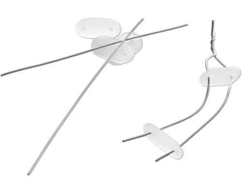 Detail distančních prvků a kovových drátů