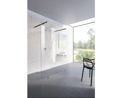Walk In RAVAK Walk-In Free Set 150 cm barva rámu černá dekor skla čiré sklo GW9FP030SZ1 Walk In RAVAK Walk-In Free Set 150 cm barva rámu černá dekor skla čiré sklo GW9FP030SZ1