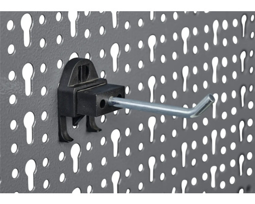 Hák na nářadí na děrované stěně