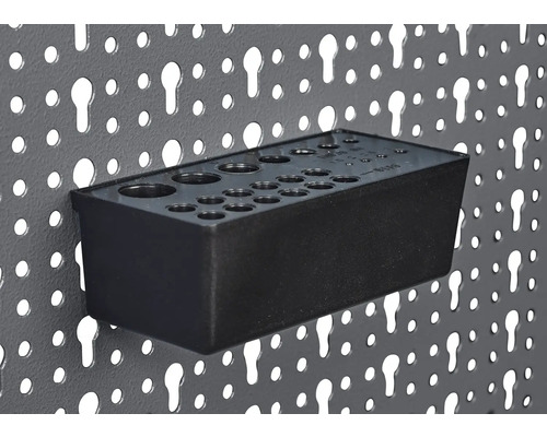 Držák nástrojů pro děrovanou stěnu pro uložení vrtáků