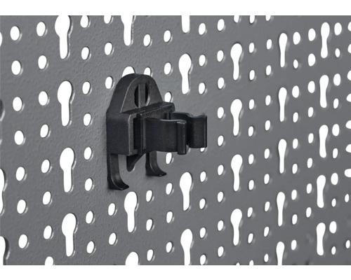 Děrovaná stěna na nářadí s držákem nářadí