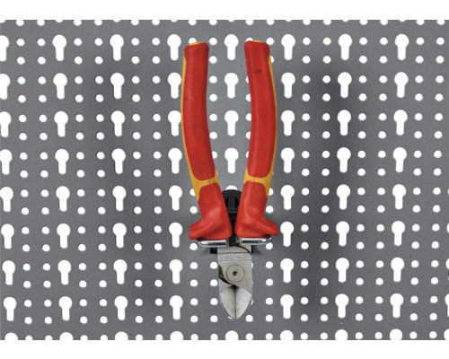 Boční štípací kleště na panelu na nářadí