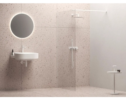 Walk In RAVAK Walk-In 160 cm barva rámu bílá dekor skla čiré sklo GW9WS0E0SZ1