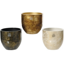 Tři květináče s potiskem Každý kus je originál, vyrobeno v Portugalsku