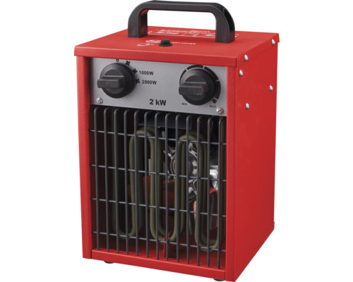 Elektrický ohřívač s výkonem 2 kilowatty a držadlem