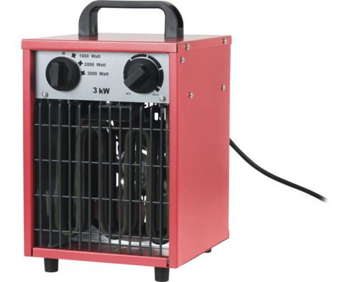 Elektrický ohřívač s topným výkonem 3 kilowattů a rukojetí