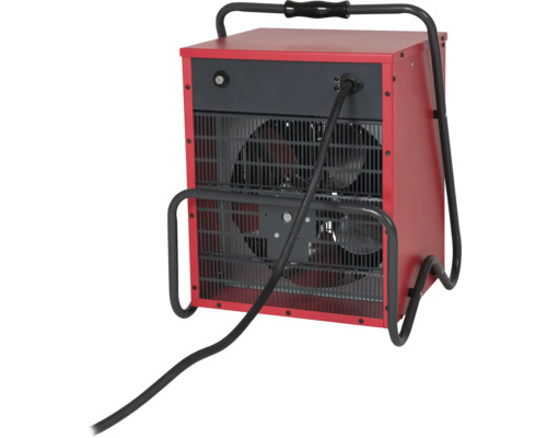 Elektrický stavební ohřívač s ochrannou mřížkou a držadly
