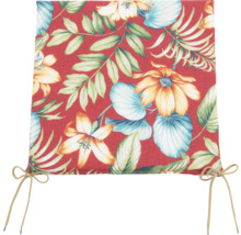 Podsedák se vzorem květin a vázacími pásky