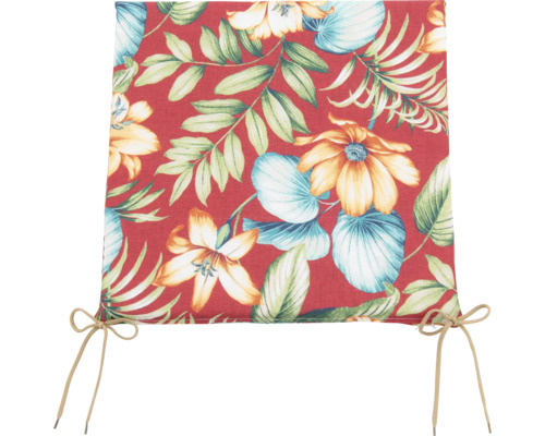 Podsedák se vzorem květin a vázacími pásky