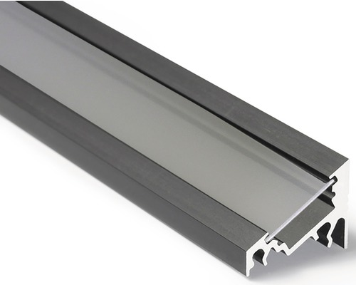 Profil FK technics FKU60 pro LED plexi 2m hliník černý elox