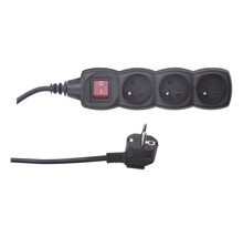 Prodlužovací kabel s vypínačem a třemi zásuvkami