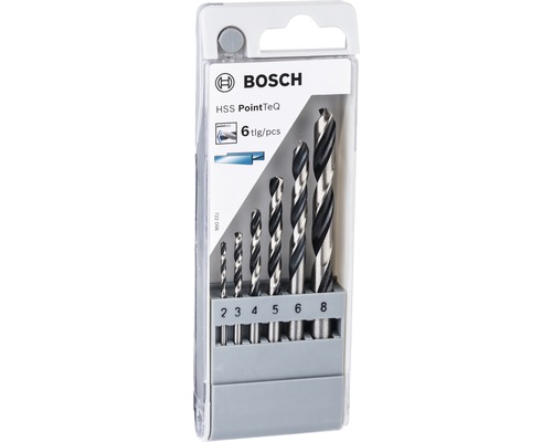 Sada vrtáků do kovu Bosch HSSPointTeQ, balení 6ks
