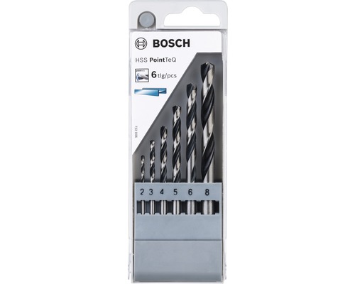 Logo Bosch. Sada vrtáků do kovu HSS PointTeQ, 6 kusů