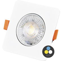 Čtvercové vestavné svítidlo s LED žárovkou
