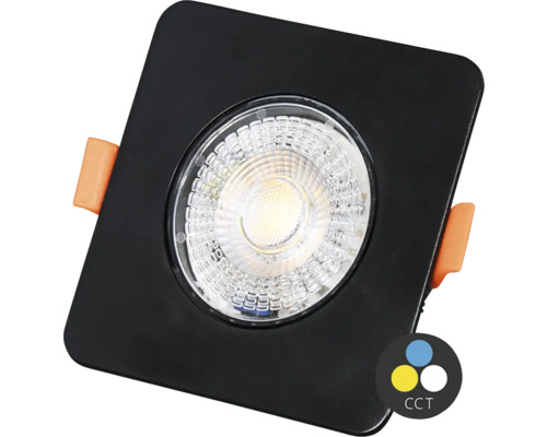 LED zápustné osvětlení ECOPLANET YL202 KENT 7 W 560 lm 3000-6000 K výklopné Čtvercové vestavné stropní svítidlo s LED technologií a regulací teploty barev