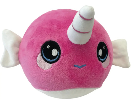 Plyšová hračka narval, růžová