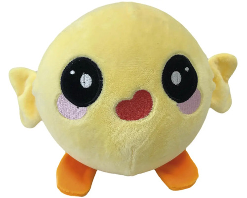 Žlutá plyšová hračka s obličejem