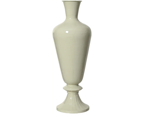 Dekorativní váza Ø 20 x 57 cm krémová Dekorativní keramická váza